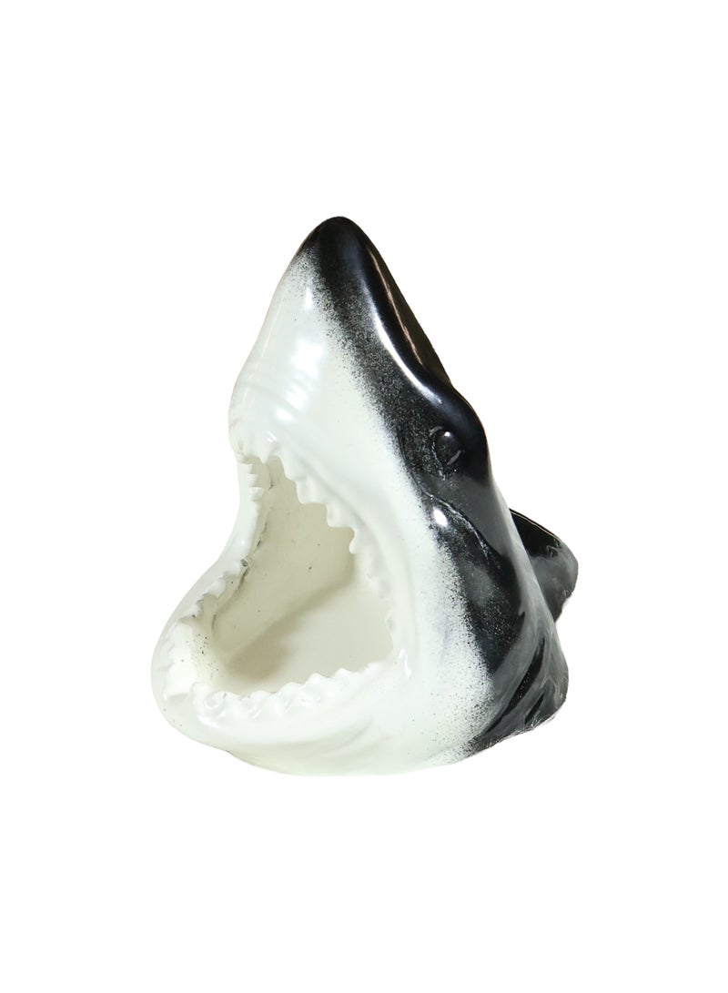 Ceramic Animal Ashtray, Black and Gold, Glazed Finish, Decorative Bull Figurine Style, Heat Resistant - Image 2