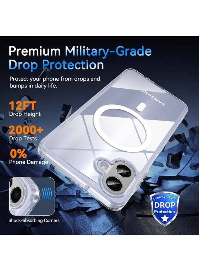 SanHu for Samsung Galaxy A07 Case, Anti-Yellowing and Anti-Scratch Mobile Phone Case Samsung Galaxy A07, Clear - Image 4