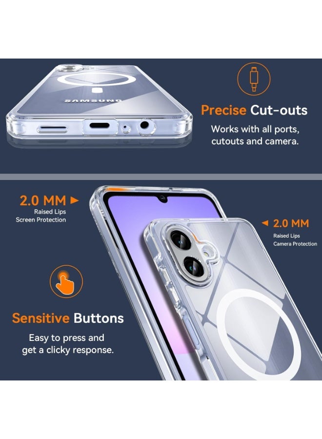 SanHu for Samsung Galaxy A07 Case, Anti-Yellowing and Anti-Scratch Mobile Phone Case Samsung Galaxy A07, Clear - Image 2