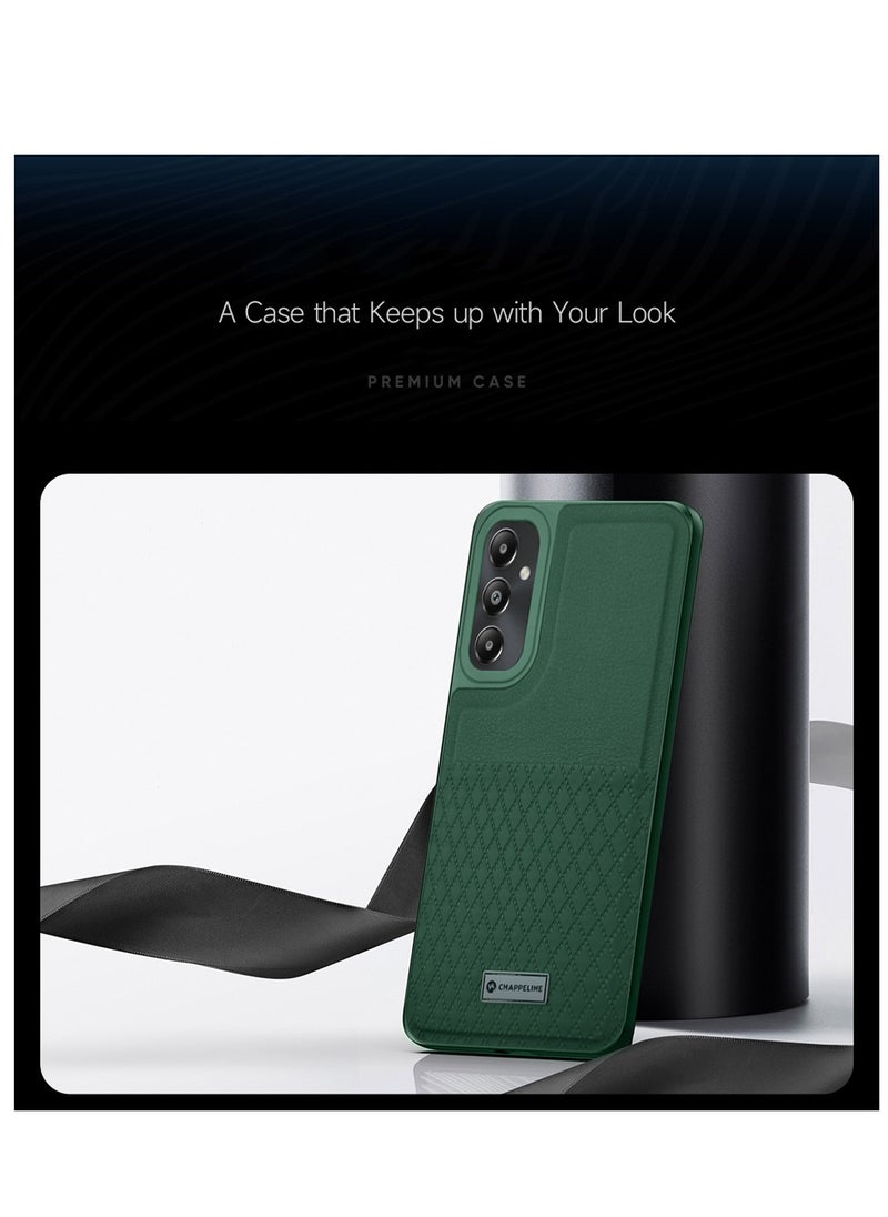 CHAPPELINE Silicone Pattern Card Holder Case Cover For Samsung Galaxy a05s Dark Green  - Image 3