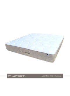 INREST 19 Luxury Medical Hotel Mattress - Single Size 100*200 cm, Ultra Softness with 27 cm Height, Beige Board Design, Advanced Pocket Spring System, Foam Side Support, Anti-Bacterial Fibers, Roll Packed for Easy Transport, 5-Year Dip Warranty