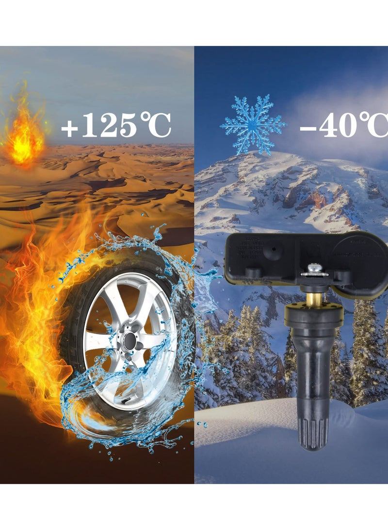 ستارويل مستشعر TPMS بتردد 315 ميجاهرتز، 4 قطع متوافقة مع لينكولن ميركوري فورد E150/E250/E350 سوبر ديوتي إيدج إيسكايب فوكاس، نظام مراقبة ضغط الإطارات، بديل للقطعة الأصلية CM5T1A180AA 9L3Z1A189A 9L3T1A180AF  - Image 4