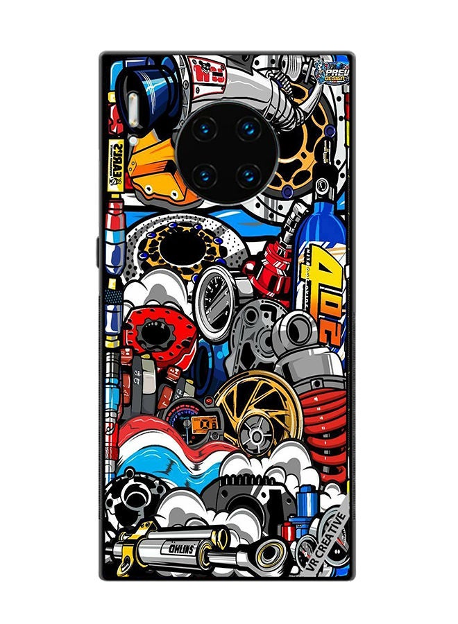 VR CREATIVE غطاء حماية لهاتف هواوي ميت 30 برو بتصميم جمهورية ديجيتال متعدد الألوان - Image 1