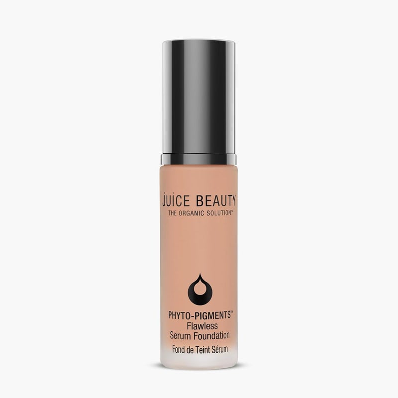 Juice Beauty Phyto-Pigments Flawless Serum Foundation - 12 Desert Beige - 30 mL - Medium-to-Full, Long-Lasting Coverage - Reduces Look of Wrinkles + Pores - Vegan, Cruelty Free