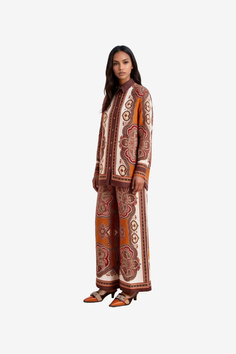 جينيفر Cotton-Viscose Two-Piece Coord