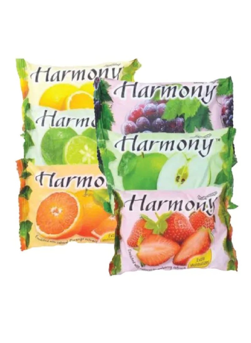 Harmony Pack Of 6 Extra Moisturizer Fruity Soaps Multicolour - 6x70grams - Image 2