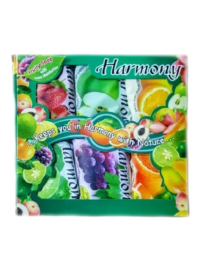 Harmony Pack Of 6 Extra Moisturizer Fruity Soaps Multicolour - 6x70grams - Image 1