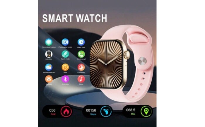 MOOG MAX Moogmax Smart Watch Series 11 Mini SW001 38mm Smart Watch, Calling Smartwatch with Touch Screen, Pink Digital Wrist Watch, Water Resistant Women’s Smart Watch for Mobile Phones and Daily Use, Smart Watch, Women’s Smart Watch, 38mm Smart Watch, Mini Smart Watch, Moogmax Smart Watch, Calling Smart Watch, Bluetooth Watch, Touch Screen Watch, Digital Watch, Smart Wristwatch, Smart Watch with Phonebook, Water Resistant Watch, Women’s Watch, Girls Smart Watch, Pink Watch, Smart Watch for Mobile Phones, Smart Watch for Daily Use, Lightweight Sports Watch. - Image 2