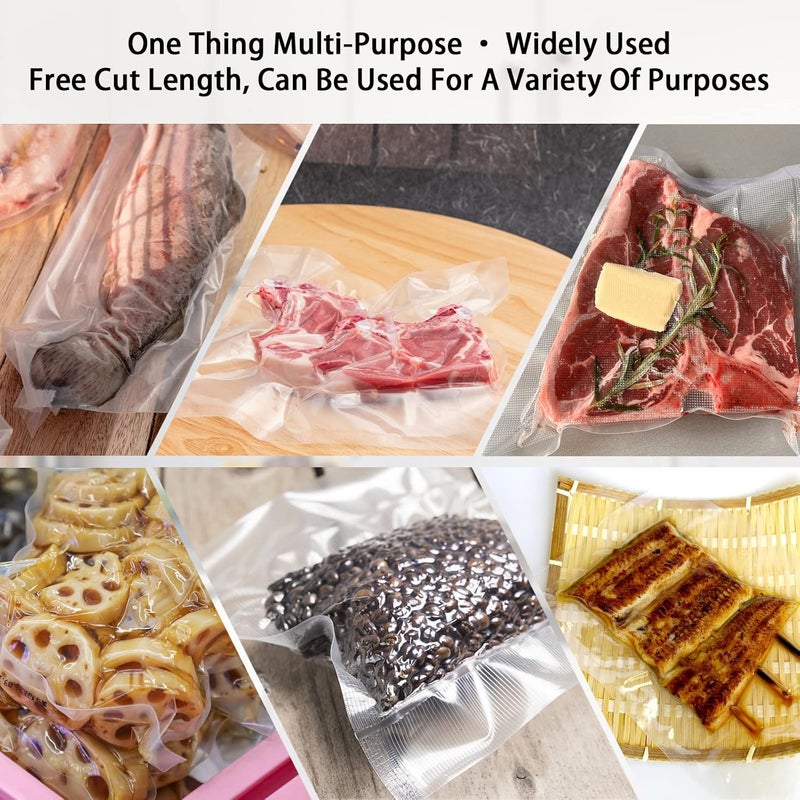 HUISPARK 11" x 16" Vacuum Sealer Bags Heavy Duty Pre-Cut Design Commercial Grade Food Sealable Bag for Heat Seal Food Storage,Smell Proof Bags Boilsafe to 280°F Freezable, Resizable (100Pcs) - Image 4