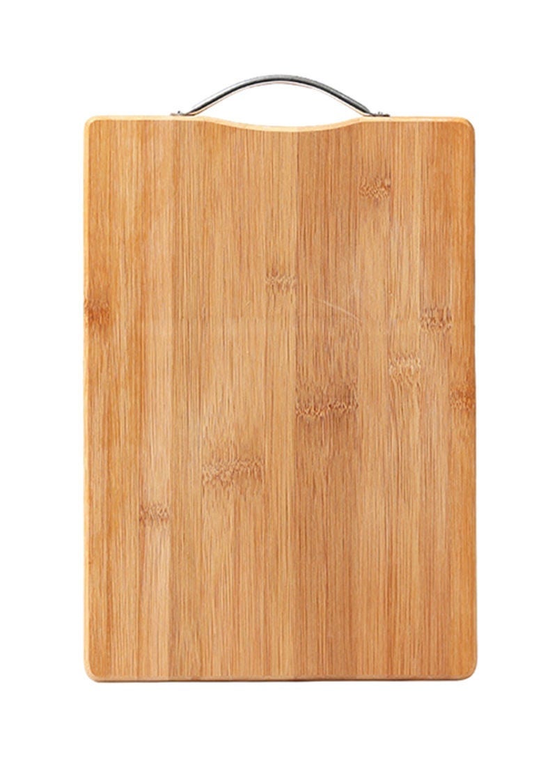 Wooden Cutting Boards for Kichen Cutting Board Double Sided Bamboo Cutting Board for Chopping Vegetables, Fruits, Cheese, Knife Friendly Serving Tray (Wood Handle - 32X22X 1.8 CM) - Image 1