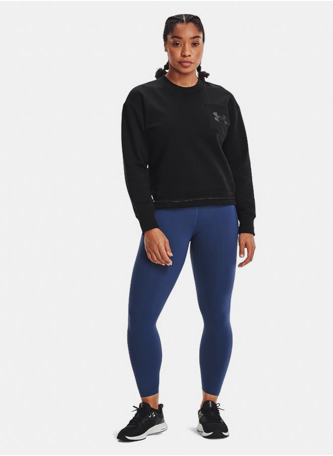 UNDER ARMOUR Rival Fleece Mesh Crewneck Sweatshirt  - Image 3