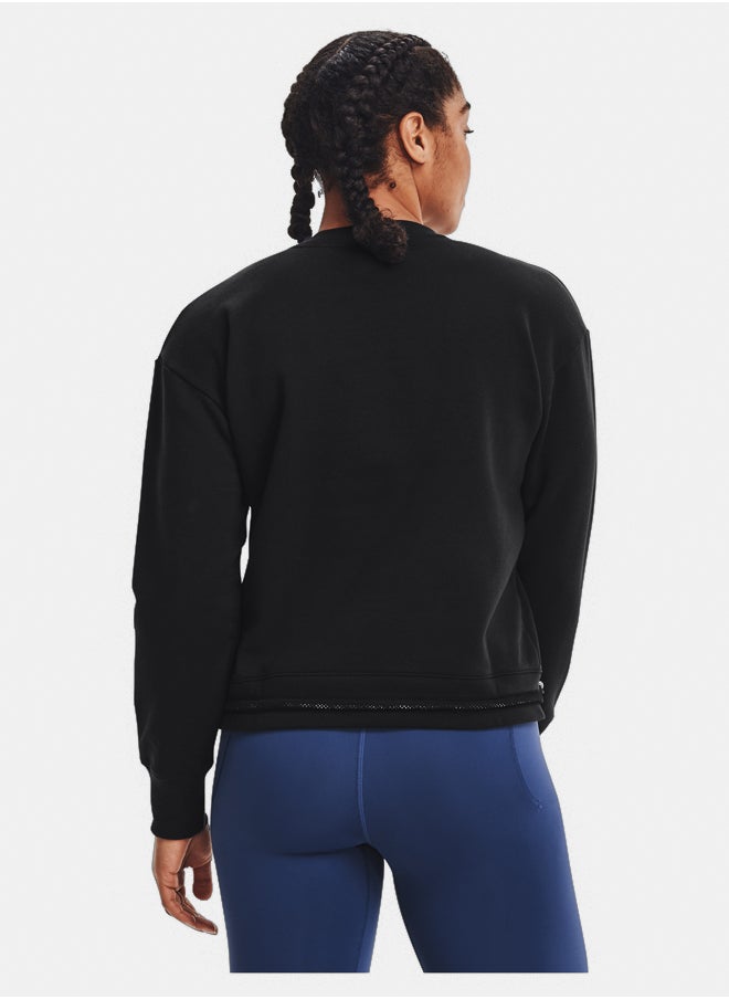 UNDER ARMOUR Rival Fleece Mesh Crewneck Sweatshirt  - Image 2
