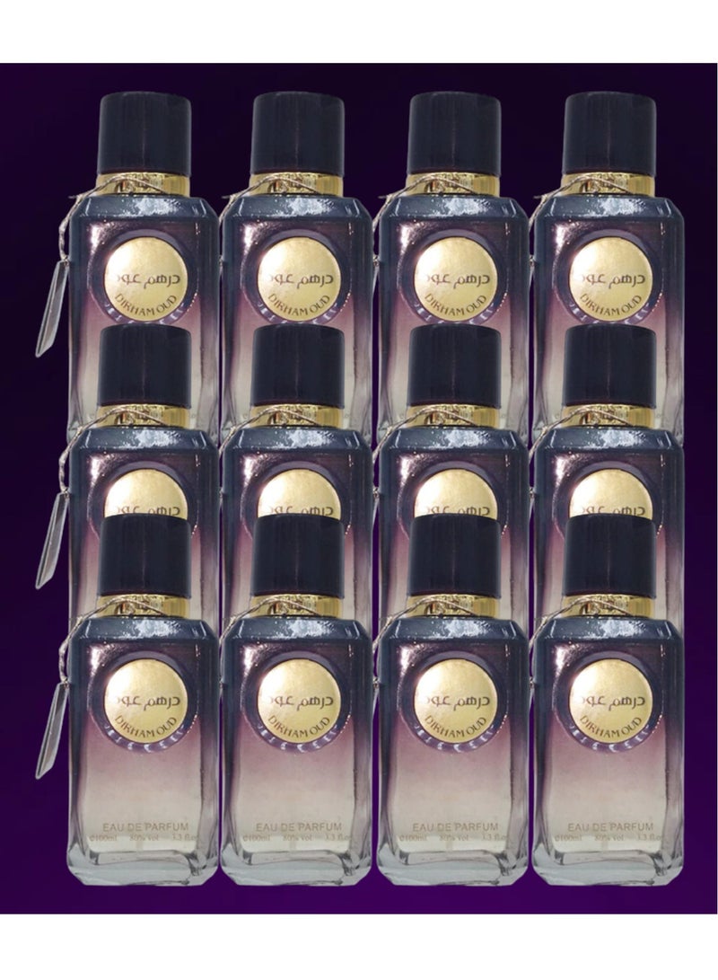 Dirham 12 Pieces Dirham Oud Perfume 100 Ml EDP - Image 1