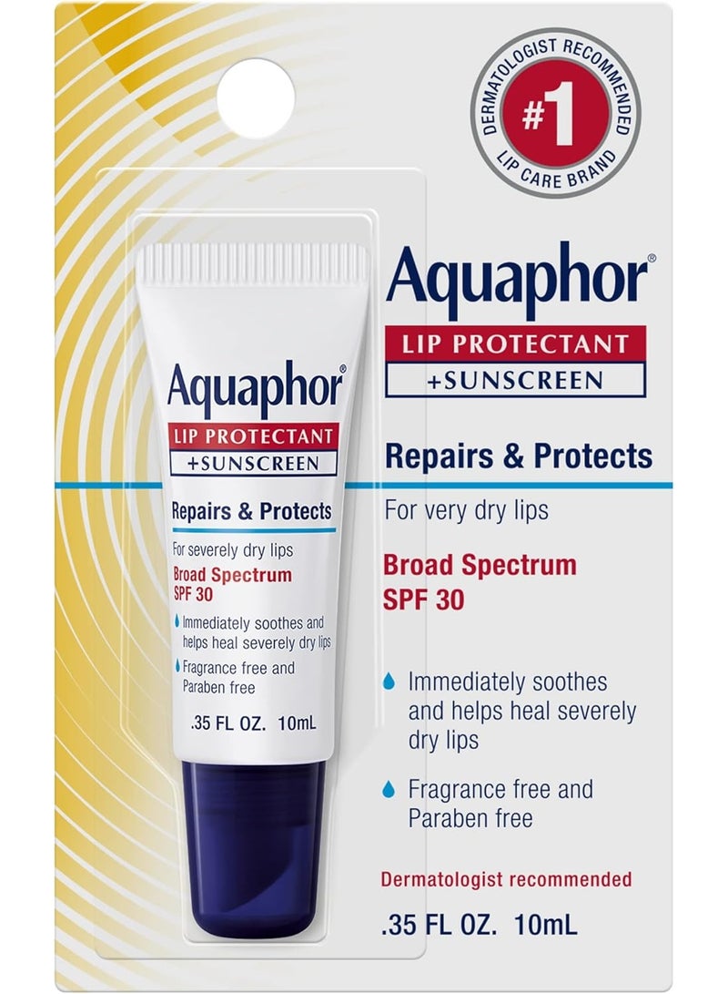 Aquaphor Lip Protectant + Sunscreen SPF 30 (10ml) - Image 1