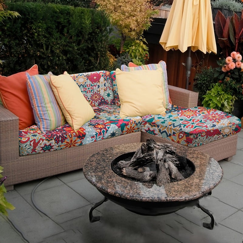 1pc Bohemian Stretch Sofa Cover For 2 Seater Living Room Sofa Seat Scratch Resistant Protective Cover All Season - Image 1