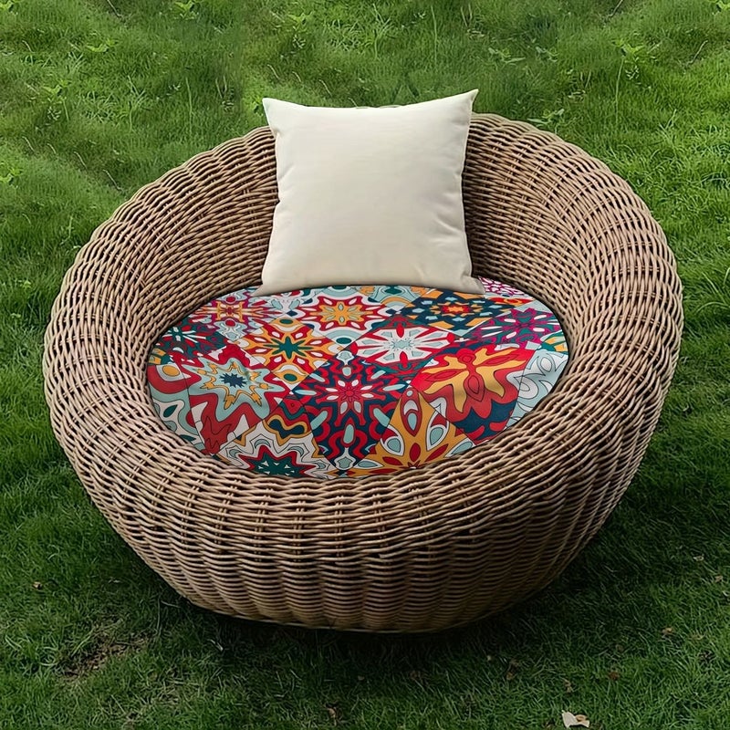 1pc Bohemian Stretch Sofa Cover For 2 Seater Living Room Sofa Seat Scratch Resistant Protective Cover All Season - Image 4