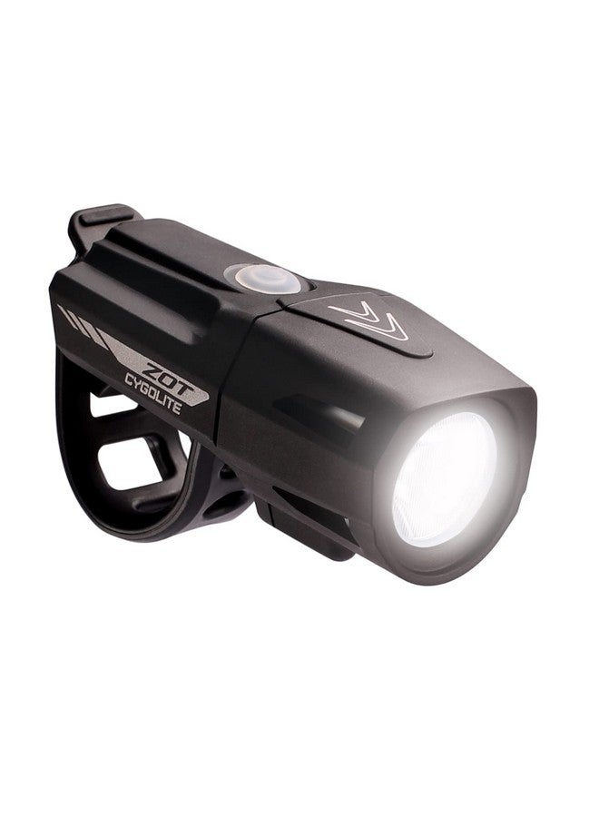 Cygolite Zot 450 Lumen Bike Light 5 Night & 2 Daytime Modes Sleek Durable Design Ip67 Waterproof Sturdy Flexible Mount Usb Rechargeable Headlight For Road & Commuter Bicycles,Black,Compact - Image 1