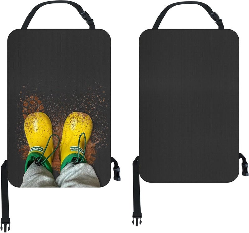 DUDSOEHO Kick Mats Back Seat Protector for Kids - 2 Pieces Waterproof Car Seat Protector - Image 1
