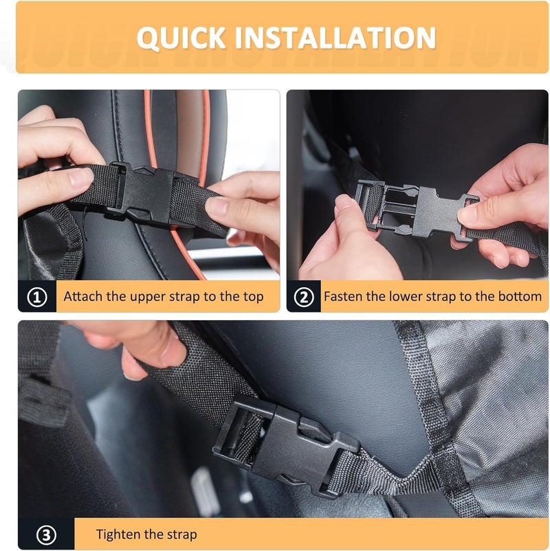DUDSOEHO Kick Mats Back Seat Protector for Kids - 2 Pieces Waterproof Car Seat Protector - Image 5