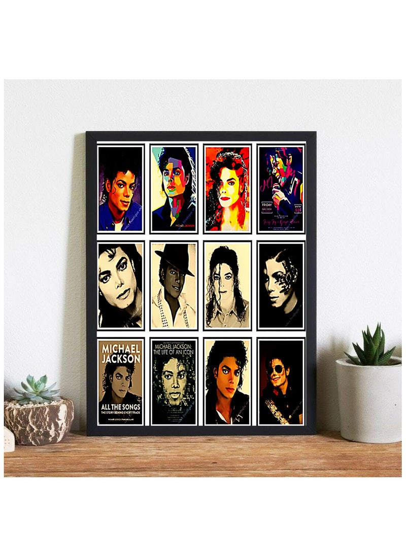 URBANTRANDS Wallart Poster with Frame Multicolour  - Image 1
