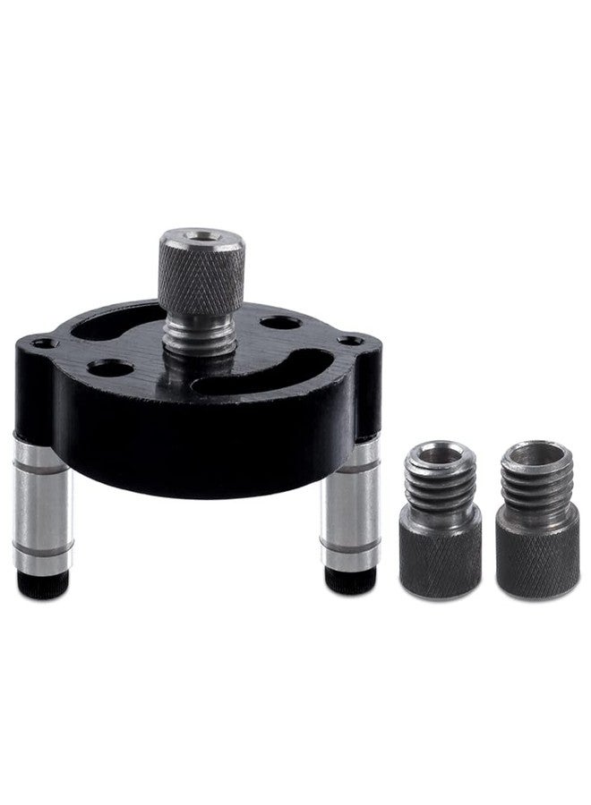 Mesee Dowel Drill Guide, Vertical Pocket Hole Jig Kit 3-Hole Self Centering Drill Guide with 6mm 8mm 10mm Drill Bushings Woodworking Straight Hole Puncher Dowel Jig Positioner Locator Hand Drill Tool - Image 1