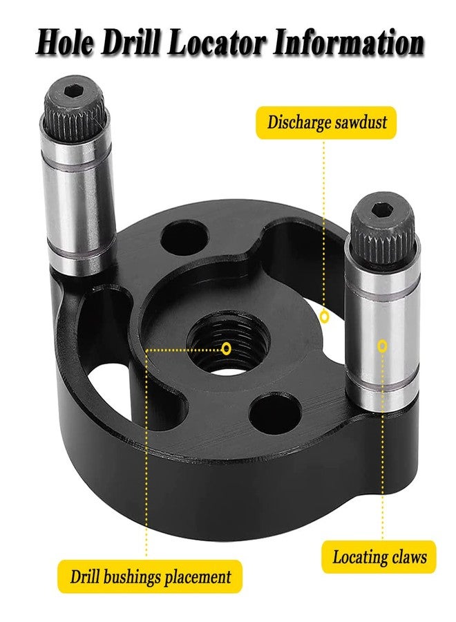 Mesee Dowel Drill Guide, Vertical Pocket Hole Jig Kit 3-Hole Self Centering Drill Guide with 6mm 8mm 10mm Drill Bushings Woodworking Straight Hole Puncher Dowel Jig Positioner Locator Hand Drill Tool - Image 5