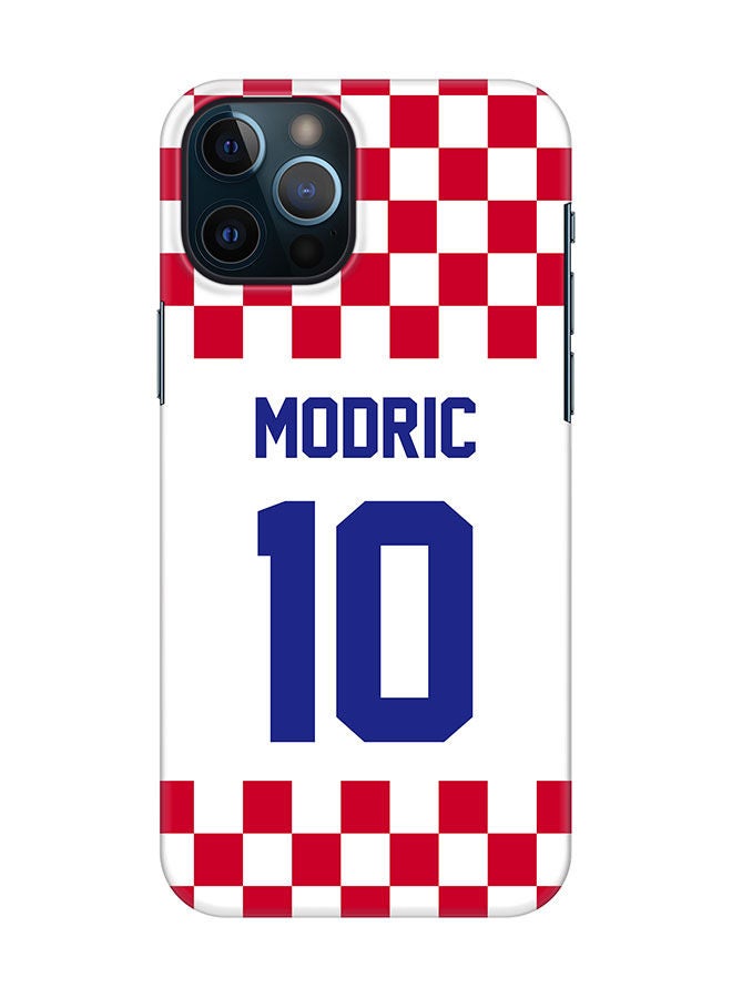 Stylizedd Slim Cover for Apple iPhone 12 Pro Max Case Snap Classic Series Mobile Cover Hard PC Shield Matte Finish Print -Croatia-Player-Modric - Image 1