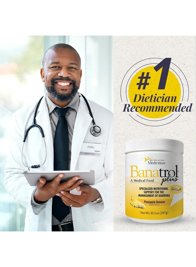 Medtrition Banatrol Natural Anti-Diarrheal with Prebiotics, Relief for IBS and Recurring Diarrhea, Clinically Supported Food, Non-Constipating, 28 Servings (Pineapple) - Image 5