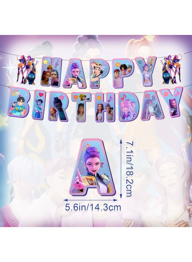 general ملصق علم فرقة الفتيات كيبوب بالون زينة عيد ميلاد بموضوع فرقة الفتيات للهالوين - Image 2