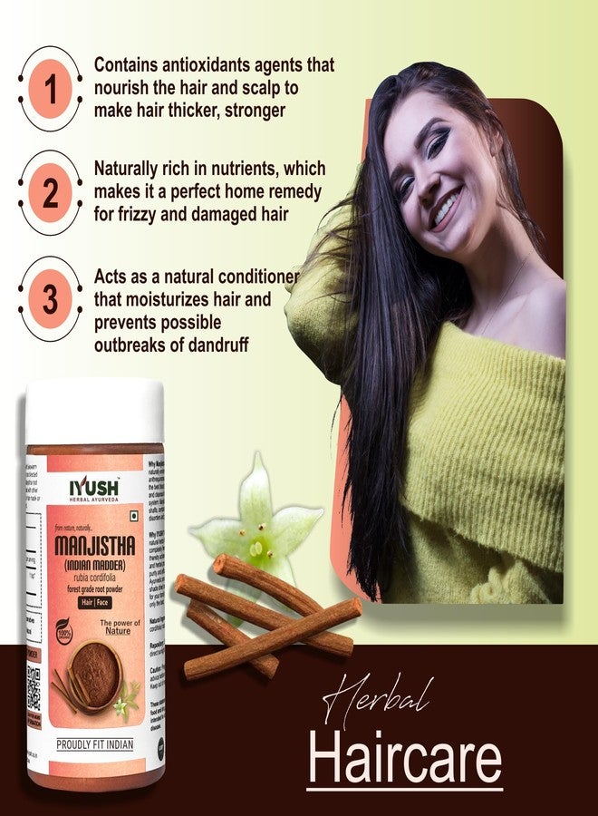 IYUSH Herbal Ayurveda Manjistha Powder - 100gm - Image 3