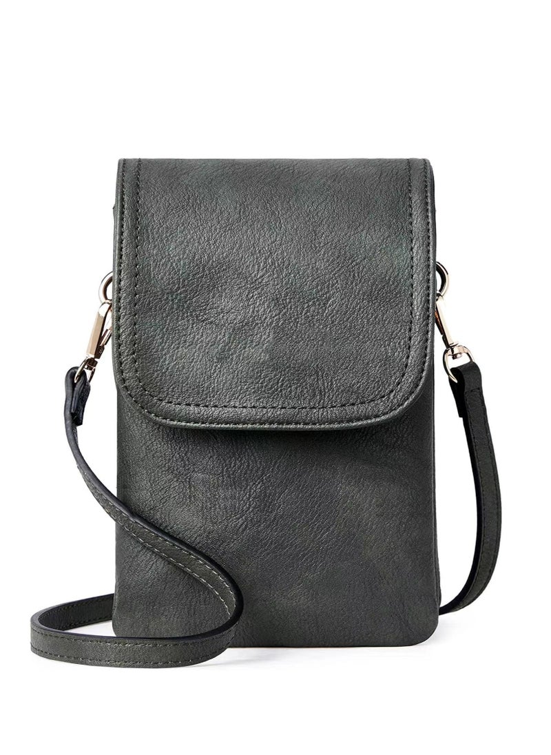 التمريض الجوي Skycare Small Crossbody Bags for Women Leather Cell Phone Purse Bag Wallet with Adjustable Strap  - Image 1