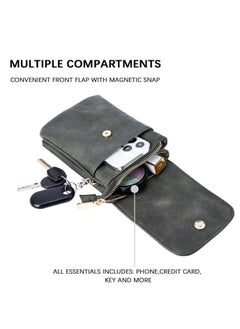 التمريض الجوي Skycare Small Crossbody Bags for Women Leather Cell Phone Purse Bag Wallet with Adjustable Strap  - Image 3