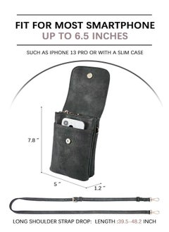 التمريض الجوي Skycare Small Crossbody Bags for Women Leather Cell Phone Purse Bag Wallet with Adjustable Strap  - Image 2