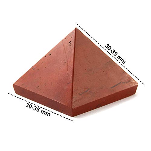 Crystu Natural Red Jasper Pyramid for Reiki Healing and Crystal Healing Stone Pyramid Size 30-35 mm (Color : Red) Pack of 1 pc - Image 5