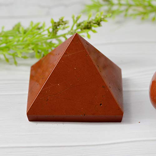 Crystu Natural Red Jasper Pyramid for Reiki Healing and Crystal Healing Stone Pyramid Size 30-35 mm (Color : Red) Pack of 1 pc - Image 3