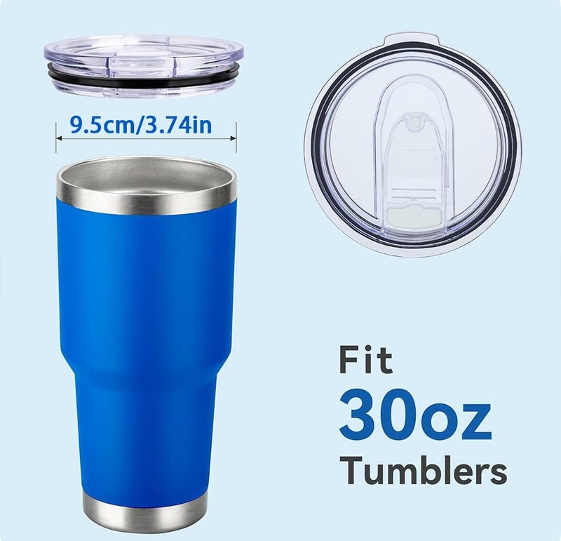 ZUIHUI 2 Pack 30 oz Tumbler Lid Replacement Lids for YETI, Ozark Trails 30oz Stainless Steel Tumbler Travel Cup and more Cooler Cup, Splash Proof - Image 2