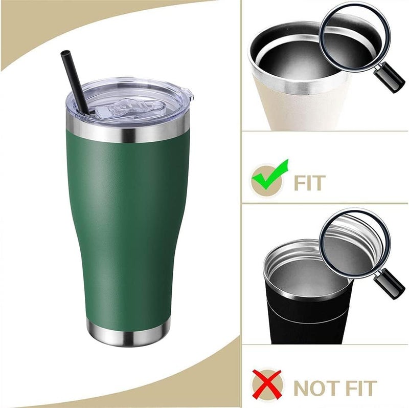 ZUIHUI 2 Pack 30 oz Tumbler Lid Replacement Lids for YETI, Ozark Trails 30oz Stainless Steel Tumbler Travel Cup and more Cooler Cup, Splash Proof - Image 3