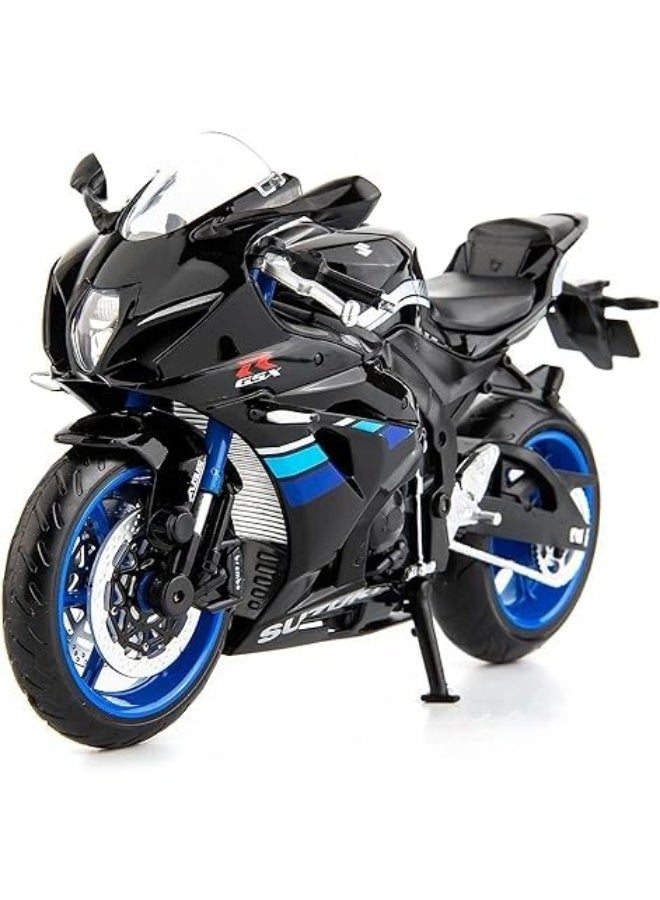 1/12 Compatible for Suzuki GSX-R1000 Motorcycle Toy,Collector Motorcycle Modle with Display Stand,Toy Motorcycles for 3-9 Year Old Boys Black - Image 1