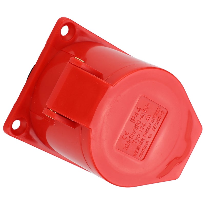 32A 3 Phase IP44 3P+E Industrial Plug Socket Waterproof DustProof Socket AC380V415V - Image 4