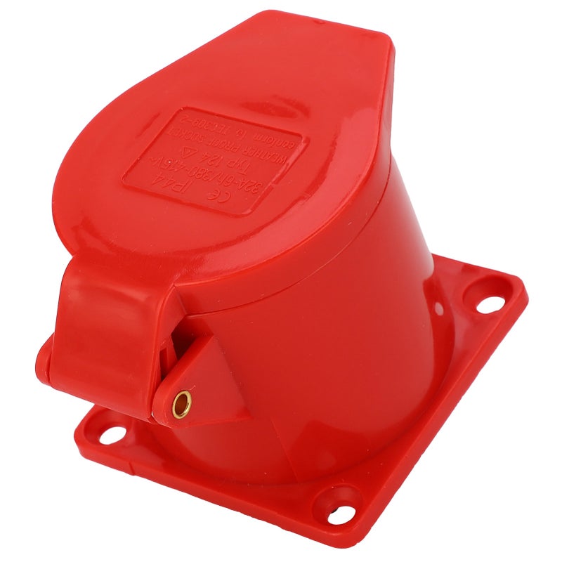 32A 3 Phase IP44 3P+E Industrial Plug Socket Waterproof DustProof Socket AC380V415V - Image 1