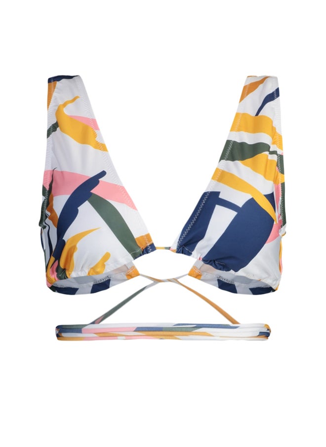trendyol Abstract Patterned Triangle Tie Bikini Top TBESS23BU00281  - Image 4