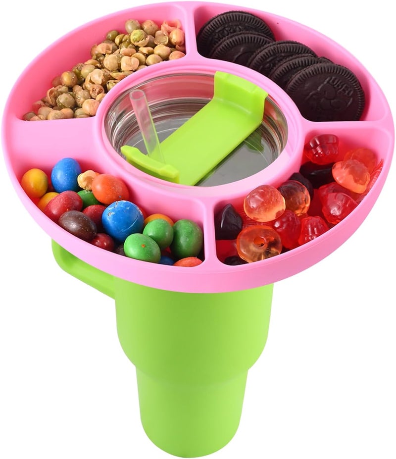 Aohcae Aohcae Snack Bowl for Stanley 40 oz Tumbler with Handle Reusable Snack Ring Compatible with Stanley Cup 40 oz Snack Tray for Stanley Cup Accessories Snack Holder for Stanley Cup - Image 1