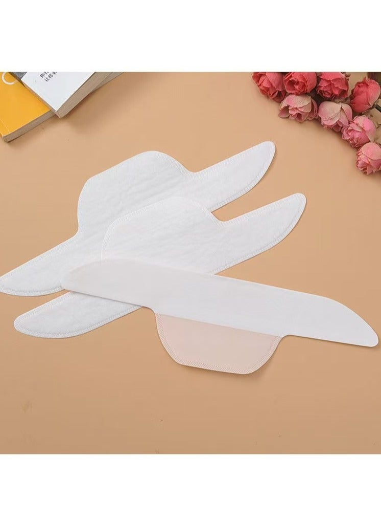 Generic 10pcs Sweat Absorbing Stickers, Collar, Brim, And Hat Sweat Absorbing Stickers, White Anti Dirt Stickers, And Disposable Anti Sweat Stickers,Invisible Collar Protector Sweat Pad  - Image 4