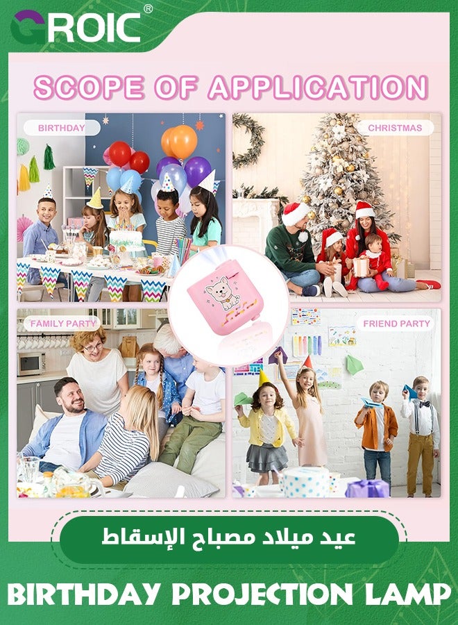 GROIC Projector Light, Aesthetic Decoration Night Light Projector, Photo Background Map, Birthday Projection, Lamp, Party Decoration Supplies - Image 4