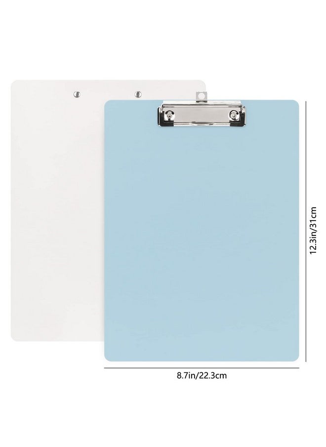 Plastic Clipboards, 2 Pack, Low Profile Metal Clip Board A4 Letter Size(12.3 * 8.9 Inch), Clipboards For Classrooms, Offices, Restaurants, Doctor Offices (Pink+Blue) - pzsku/Z197FD9EAF4EDFA8AFBEFZ/45/_/1735214592/8d2ac2a0-8f0b-4a6b-b98e-7ef705a55380