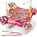JUKUDAHU Magnet Fishing Game for Kids Toddlers Aged 3 4 5 6 7 8 Fishing Toys with 48 Fishes Toys 8 Poles Rotating Board Game with OnOff Music Educational Birthday Gifts for Boys Girls 13 Pink - Image 2
