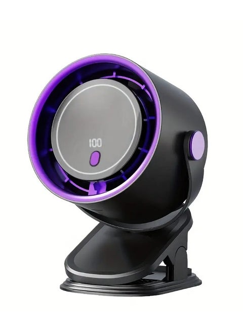 New mini leafless fan that can be fixed hung or clipped easy to handle midsummer wind speed 100 multi-angle adjustment intelligent timing suitable for multiple scenes long battery life