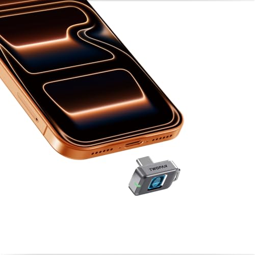 TWOPAN Nano SSD 256GB, External SSD Storage USB C Flash Drive with Fingerprint Lock, Up to 450MB/s, Design for iPhone 17/16/15, MacBook, iPad, Steam Deck, PS5, Selfie Stick, Android, Travel & Backup - Image 1