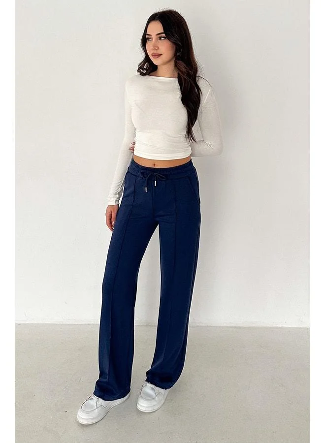 Noa Noa Women's Loose-Fit Pants with Stitching Detail – Motion Ease