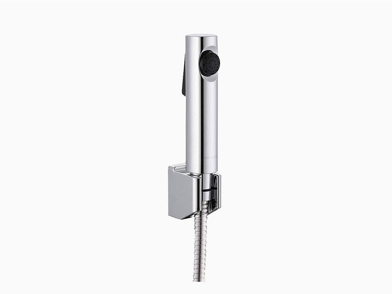 Kohler Cuff 98100IN-CP Health Faucet for Toilet | Hygiene Spray with 1.2 m Metal Hose & Holder | Single Switch Easy Grip | Rust-Resistant | G13 Thread | Chrome Finish | 3 Year Warranty - Image 1